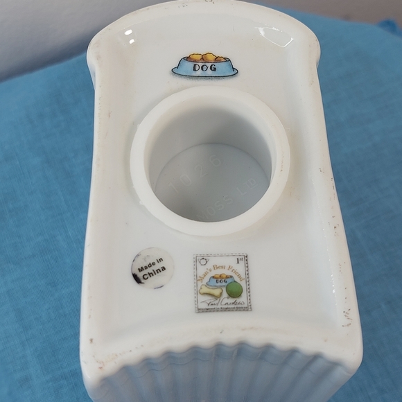 Paul Cardew Ceramic Coin Bank w/Stopper Dogs Book-Shaped - Picture 7 of 10